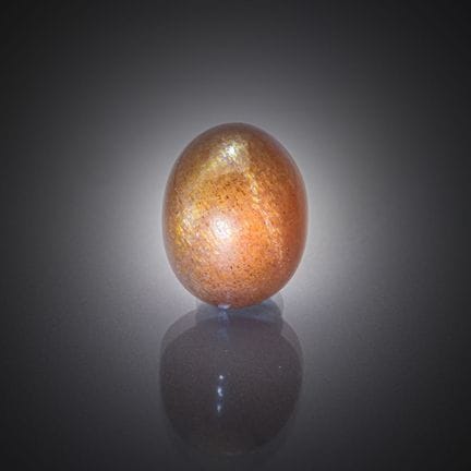 Piedra de sol naranja con forma de estrella de 4 r