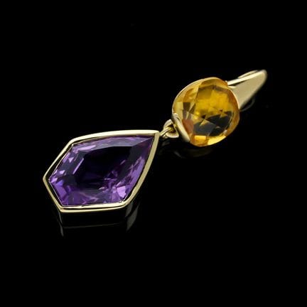 Juwelier G.Richter München Pendant 7,00 ct. Citrin
