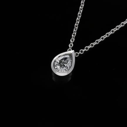 Necklace with pendant 0,42 ct. Diamond 950 Platinu