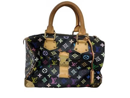 Louis Vuitton Speedy 30 Black/Multicolor with dust
