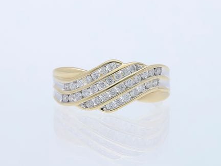 Anello 1,00 ct. Diamanti in oro giallo 585 da 14 k