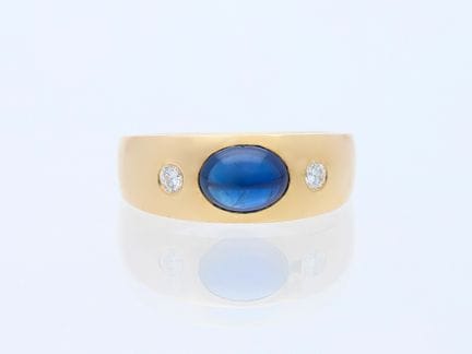 Anello 2,01 ct. Zaffiro, diamanti 585 Oro rosa 14 