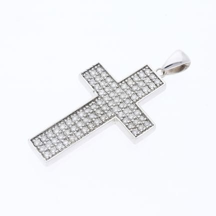 Ciondolo da 1,00 ct. Diamanti, oro bianco 585 da 1