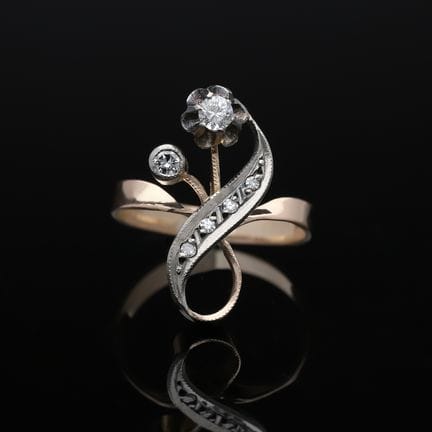 Ring 0,15 ct. Diamonds 585 Rose gold 14 kt.
Produc