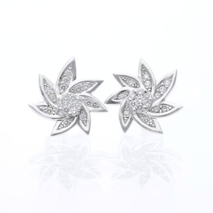 Orecchini con diamanti da 0,20 ct. in oro bianco 5