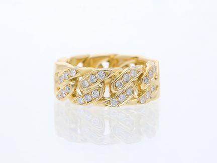 Anello 0,60 ct. Diamanti in oro giallo 750 da 18 c