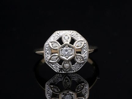 Ring 0,10 ct. Diamonds 585 Yellow gold 14 kt.
Prod