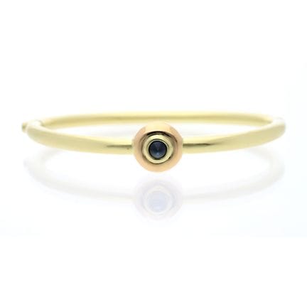 Bracciale Ebel con zaffiro da 0,40 ct, oro giallo 