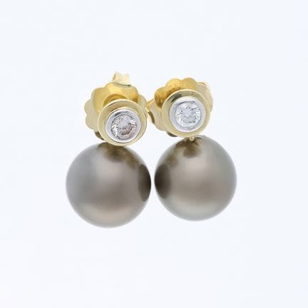 Orecchini 0,36 ct. Diamanti 750 Oro giallo 18 ct.
