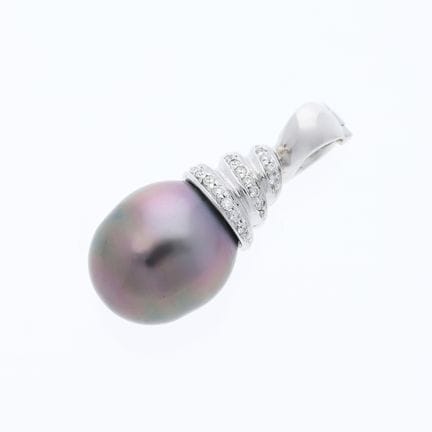 Ciondolo 0,12 ct. Diamanti 750 Oro bianco 18 ct.
D