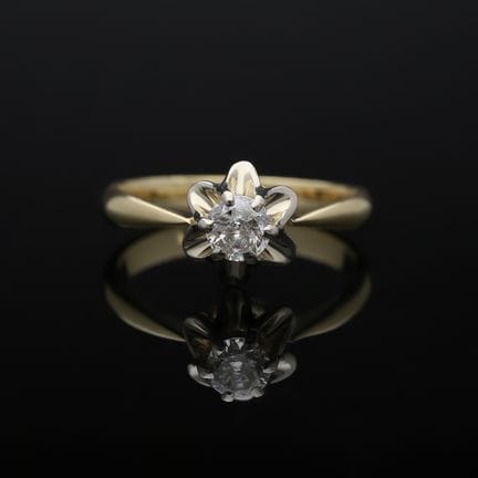 Ring 0,25 ct. Diamond 750 Yellow gold 18 kt.
Produ