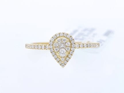 Anello 0,31 ct. Diamanti Oro giallo 585 14 kt. Nuo
