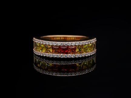 Ring 1,90 ct. Sapphires 750 Rose gold 18 kt.
Produ