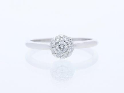 Ring 0,26 ct. Diamonds 750 White gold 18 kt. New
P