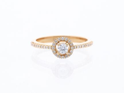 Anello 0,26 ct. Diamanti, oro rosa 750, 18 kt. Nuo