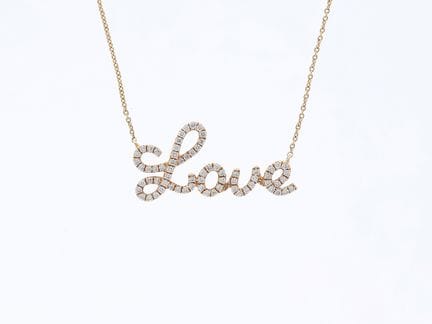 Collana con diamanti da 0,29 ct. in oro rosa 750 d