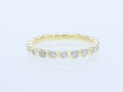 Anello 1,07 ct. Diamanti Oro giallo 585 14 kt. Nuo