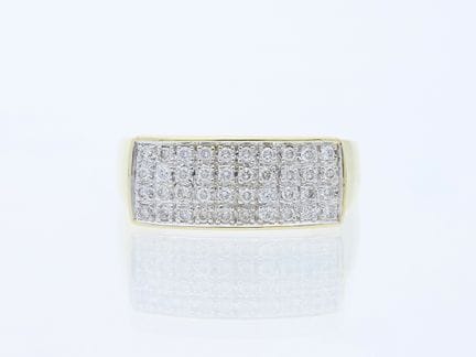 Anello 0,60 ct. Diamanti, oro giallo 585, 14 kt.
D