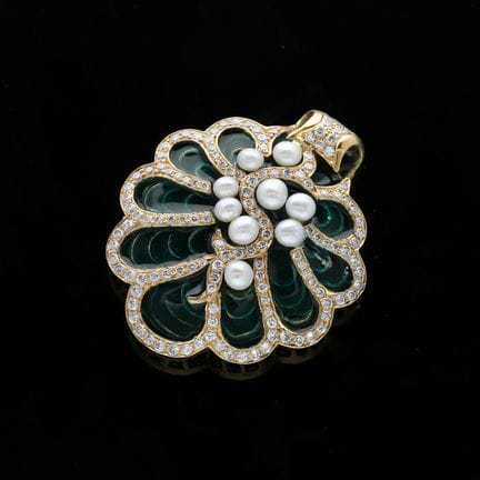 Pendant 1,50 ct. Diamonds 750 Yellow gold 18 kt.
P