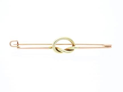 vintage Cartier Spilla 585 Oro rosa Oro giallo 14 