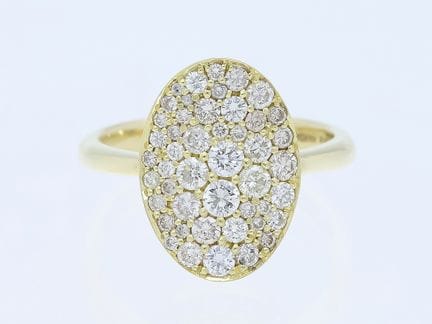Anello 1,53 ct. Diamanti 585 Oro giallo 14 ct, nuo