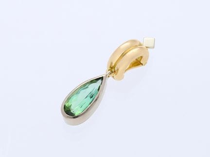 Ciondolo con tormalina da 2,00 ct. in oro bicolore