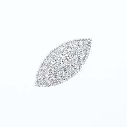 Ciondolo con diamanti da 0,50 ct. in oro bianco 75