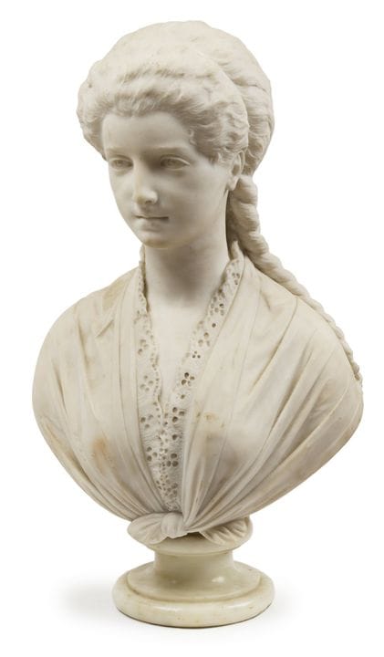 19世纪意大利画派
大理石女性半身像