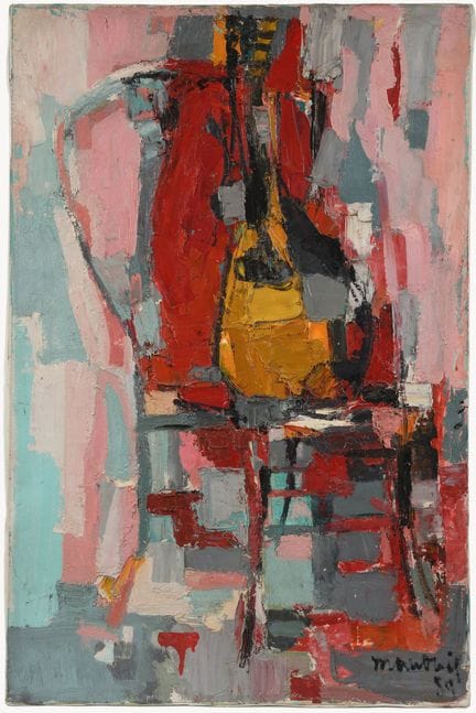 亨利·莫迪（1917-2006）
《曼陀林静物》，1959年
布面油画，画作背面有签名、日期及标题，