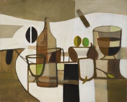 米歇尔·汤普森（1921—2007）
《静物》，2001年
布面油画，右下角有签名和日期，背面有印章