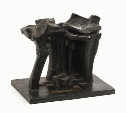 莱昂纳多·德尔菲诺（1928-2005）
建筑设计稿
黑色树脂雕塑
署名并标注日期“Delfino 