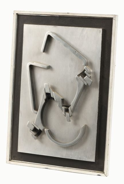 蒂博·韦斯（Thibaud WEISZ，1910-2005）
抽象面板
铝合金铸造雕塑
独一无二的作