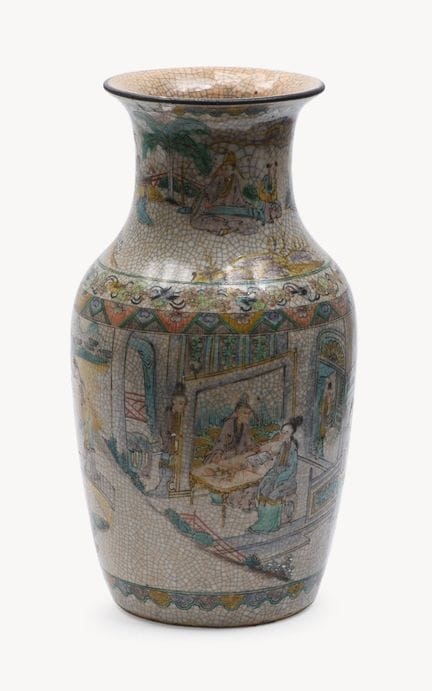 CHINA
Polychrome glazed crackled porcelain vase de