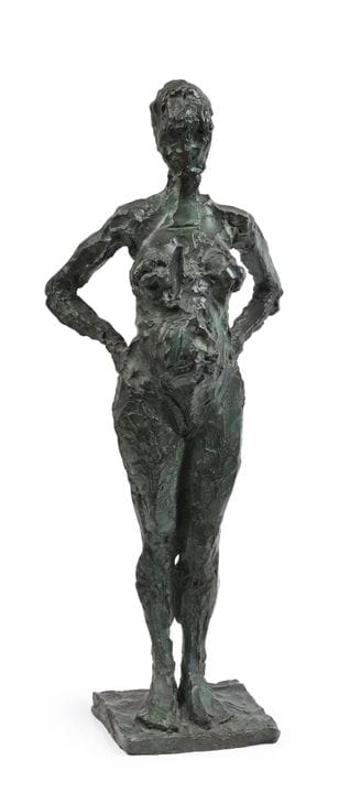 威廉·查塔韦（1927-2019）
《孕妇》，1960年
青铜雕塑，表面呈绿色古铜色，署名并标有编号