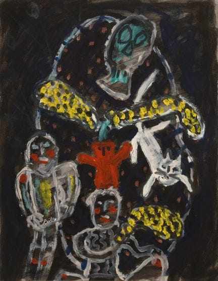 Armand AVRIL (1926-2025)
Vanité aux chats, 2010
Hu