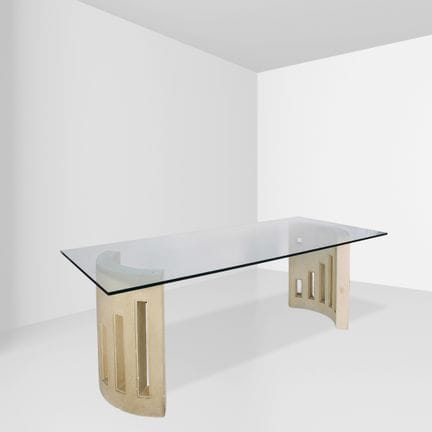Fabrication italienne, 75 x 220 x 100 cm. Grande t