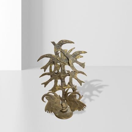 Deutsche Manufaktur, 88 x 53 x 26 cm. Bronzeskulpt