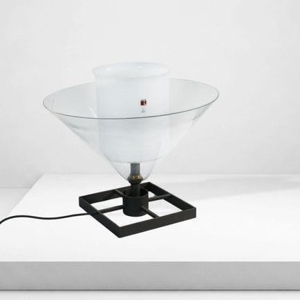 Carlo Moretti, 45x46 cm. "Igra" table lamp made of