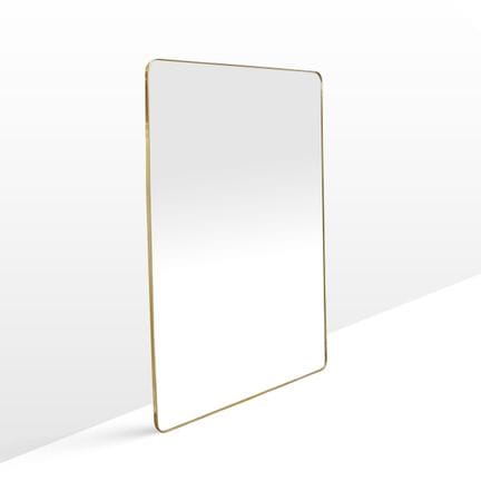 Gio Ponti, 180x120 cm wall mirror in brass and mir