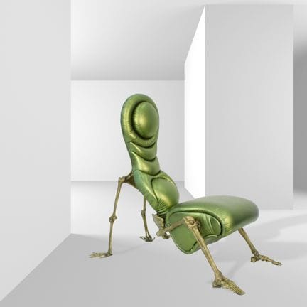 Roberto Fallani 115x120x72 cm. “Skeleton” armchair