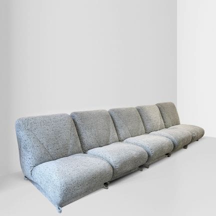 Made in Italy, 75x75x80 cm. Five modular fabric ar