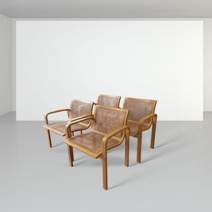 Olivo Pietro 80x60x55 cm. Four small armchairs mad