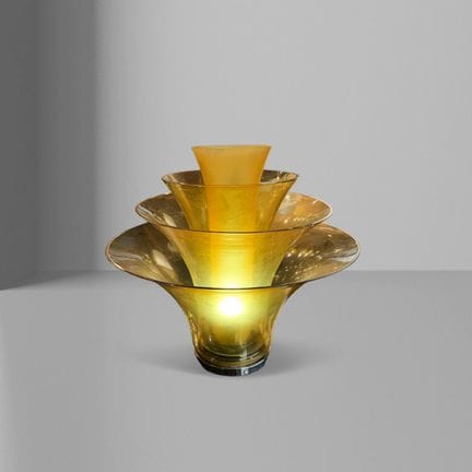 Murano Manufactory, 43x43 cm. "Petal" table lamp i