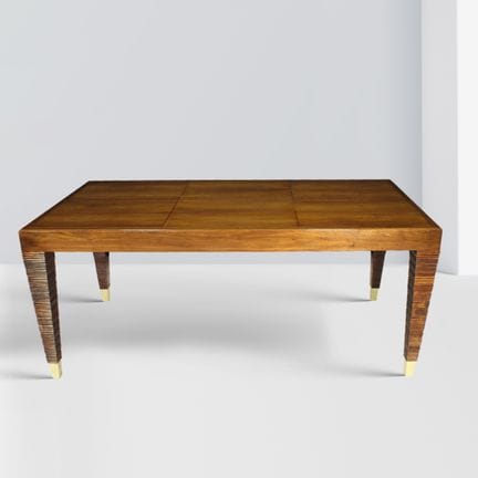 Gio Ponti, 80 x 200 x 96 cm. Table en bois avec pi