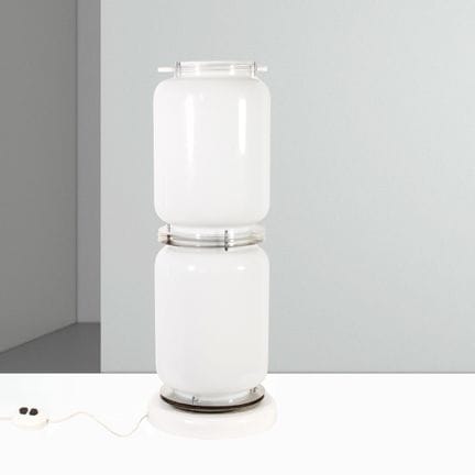 Enrico Tronconi, 78x24 cm. Floor lamp made of opal