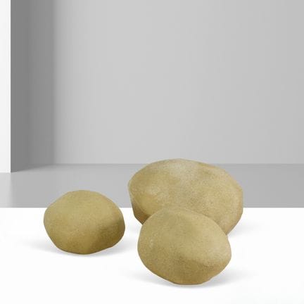 French-made; max. height 35 cm. Three stone-shaped