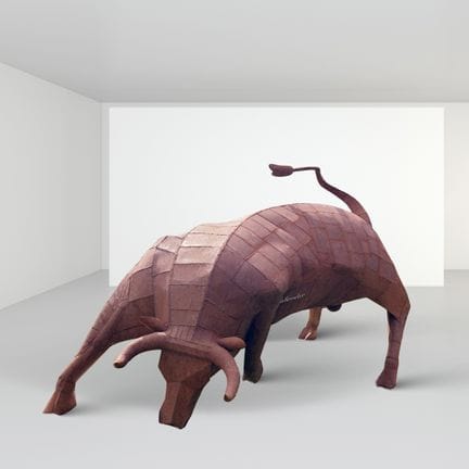 Marco Bellavere, 190 × 300 × 150 cm. Skulptur aus 