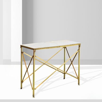Maison Jansen, a brass and marble console table me