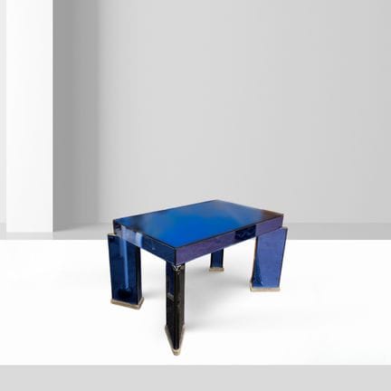 Fontana Arte, table basse 45 x 65 x 43 cm en verre