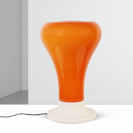 Murano Manufactory, height 54 cm. Lamp with an ora